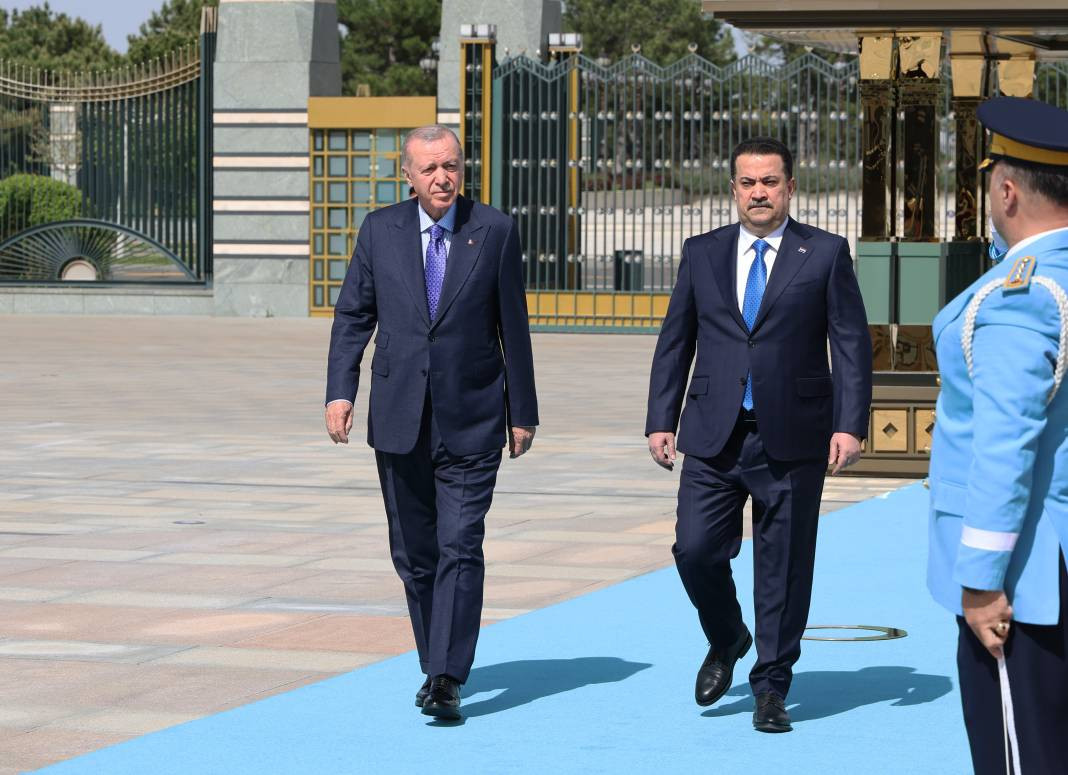 Irak Başbakanı Ankara’da! Külliye’de resmi tören: Sudani’den güç birliği mesajı... - Resim: 6